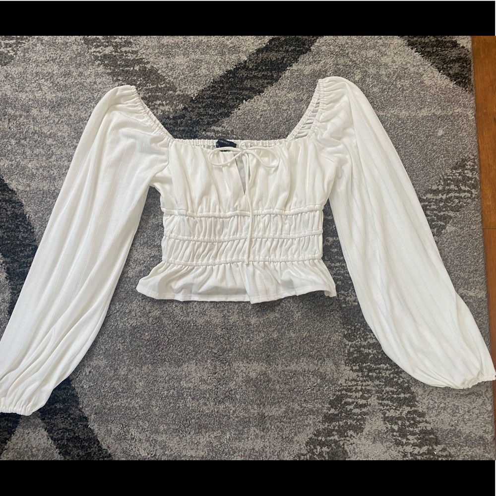 Beautiful pirate style white blouse